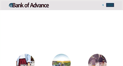 Desktop Screenshot of bankofadvance.com